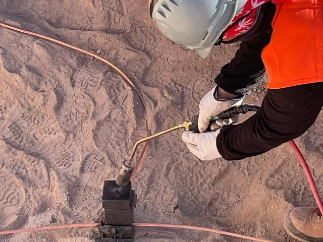 Soldadura exotérmica de malla de puesta a tierra
